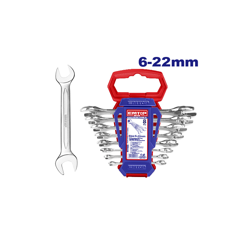 Jogo de Chave Fixa 8 peças 6-22mm