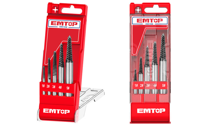 Kit de Extratores de Parafusos 5 Peças.