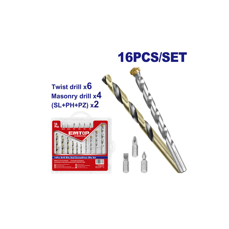 Kit Brocas e Pontas 16 pçs