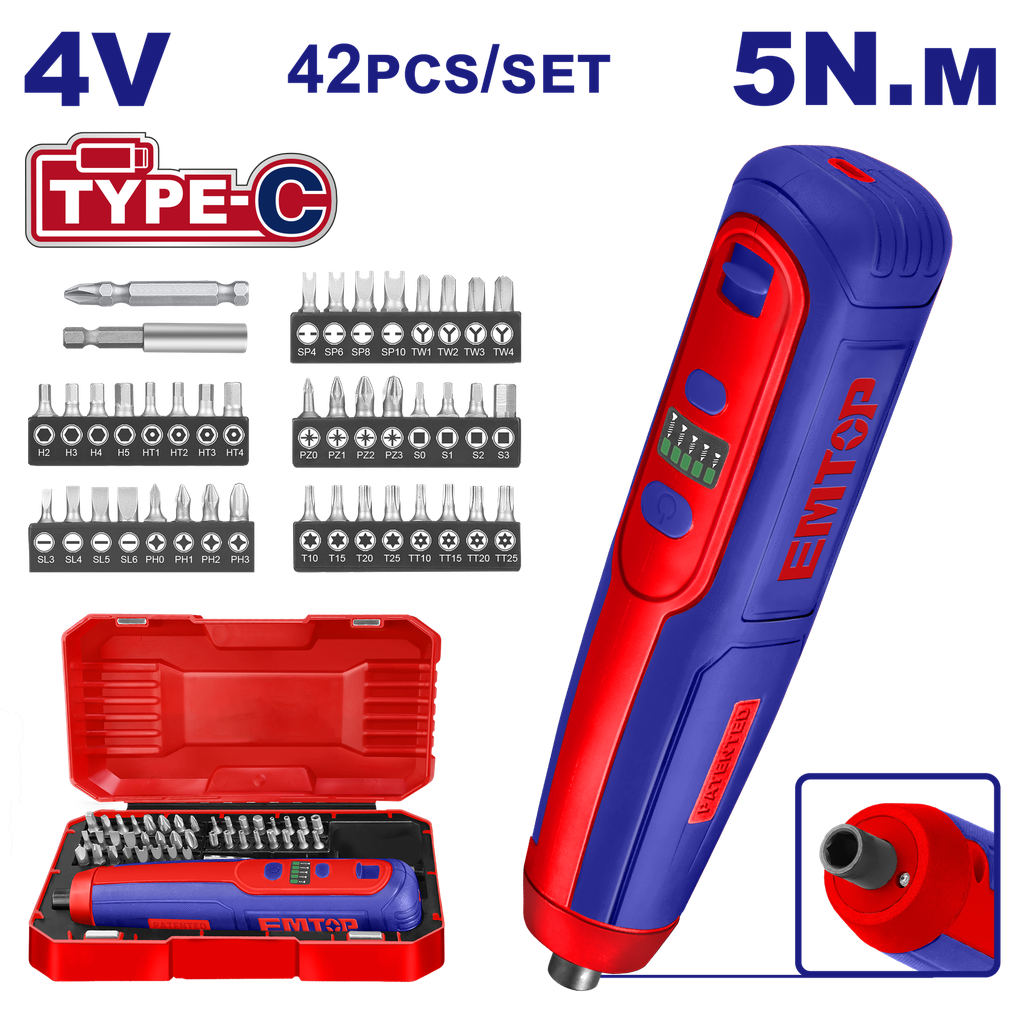 Parafusadeira 4V Li-Ion com Kit