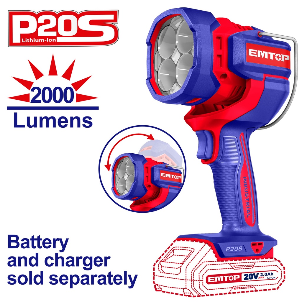 Lanterna 20V - 22,5W Sem Bateria