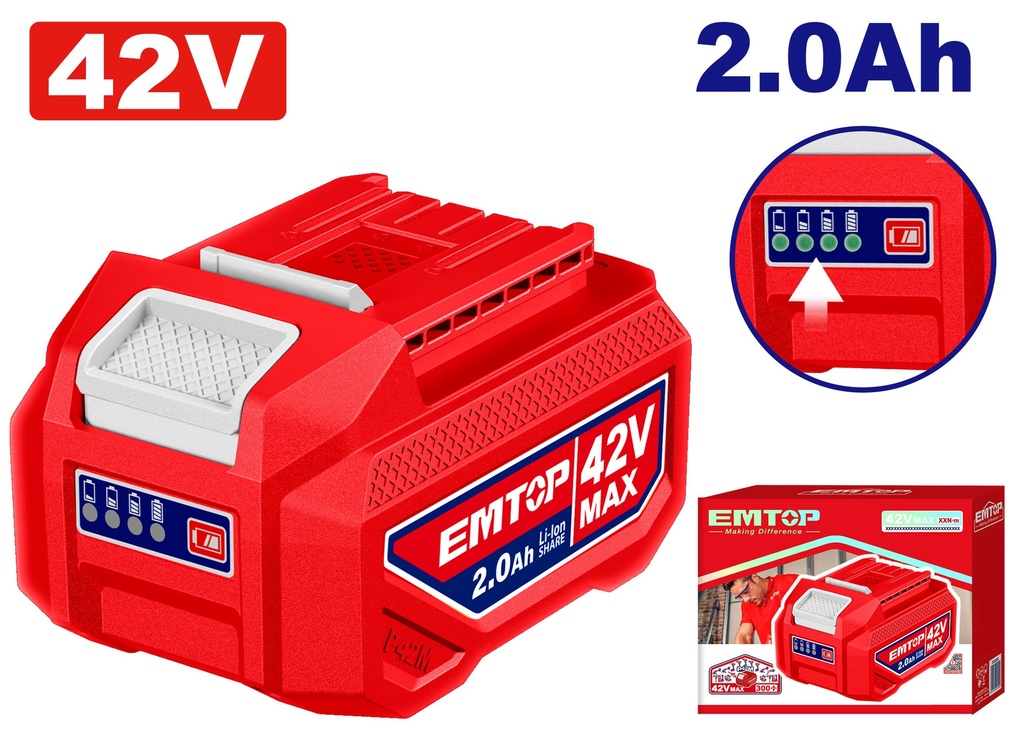 Kit Bateria 42v - 2.0 Ah + Carregador