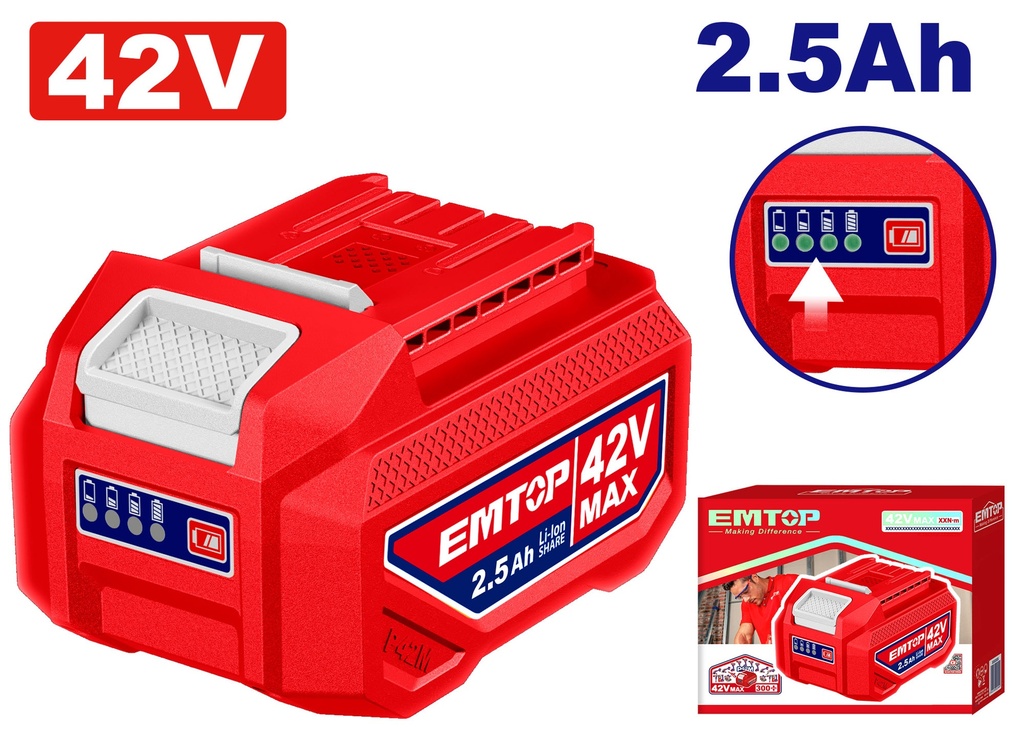 Kit Bateria 42v - 2.5 Ah + Carregador