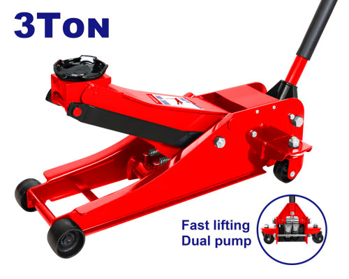 Macaco Hidráulico de Oficina (Jacaré) 3 Toneladas - Capacidade 3 Ton com Curso de 428 mm 
