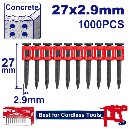 Pregos em Rolo 27mm - Aço 60# com 1000 Unidades por Caixa 