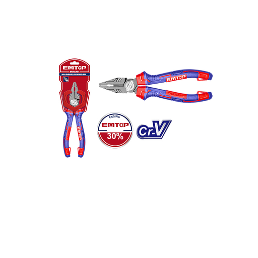 [EPLRC0821] Alicate Universal 8" Cr-V - 4 Funções com Crimpagem e Porta-Unhas