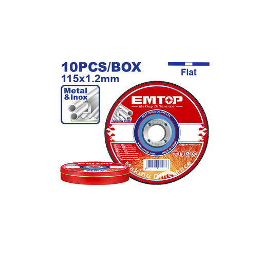 [EACD121155] Disco Corte para Metal e Inox 115mm X 1.2mm