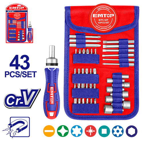 [EBST04302] Jogo de Bits com 43 peças.