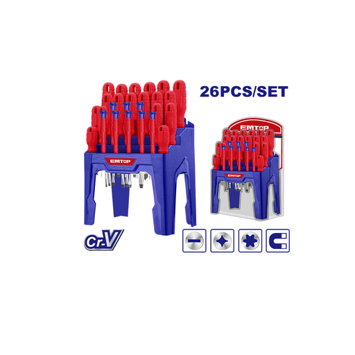 [ESST2601] Kit Chave de Fenda 26 peças