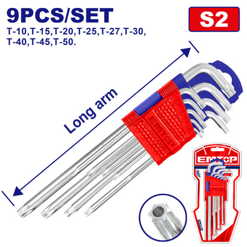 [EHKY3091] Jogo Chave Torx 9 peças