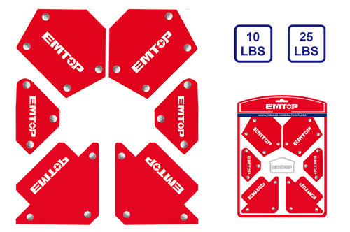 [EMWH6002] Kit Esquadro Magnético 6 pçs.