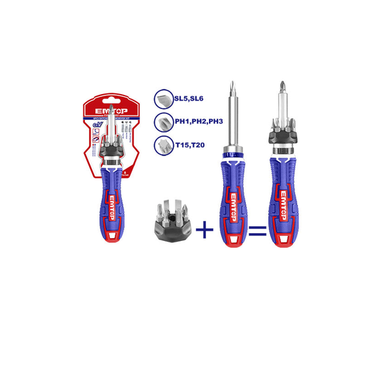 [ESDRH0802] Kit Chave de Fenda 6x1