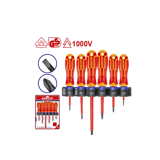 [ESSTJS061] Kit Chaves des Fenda Isoladas 6 pçs