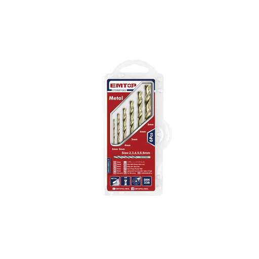 [ETDBB11065] Kit Brocas (mechas) HSS 6 pçs