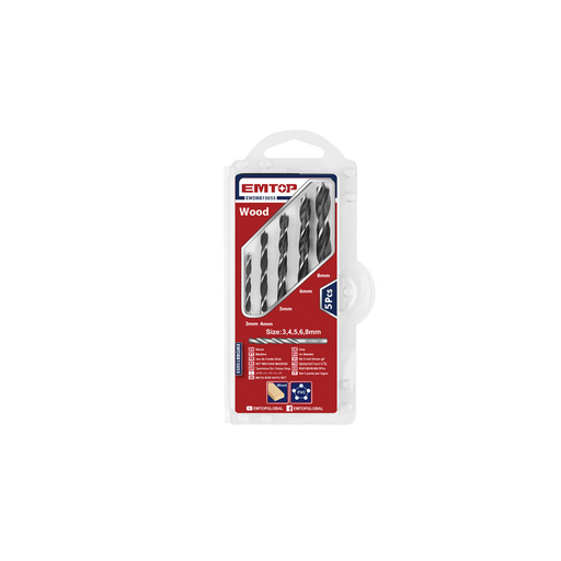 [EWDBB15055] Kit Brocas para Madeira 5 pçs