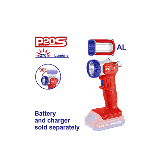 [ELWL2038] Lanterna a Bateria 20v - s/Bat de 5w