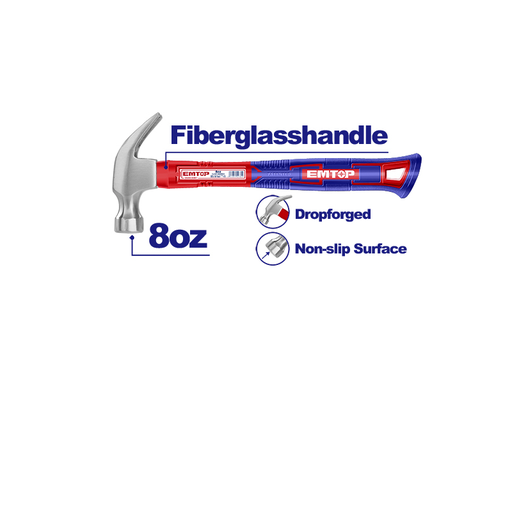 [EHAMCH0801] Martelo Fibra Antiderrapante 8 Oz