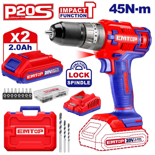 Parafusadeira de Impacto 20v  45NM