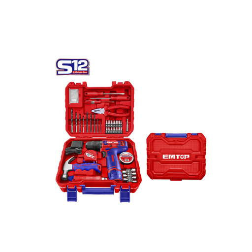 [EEDK08801] Kit Jogo de Parafusadeira com Ferramentas 88 pçs
