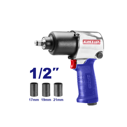 [EATL126801] Chave de Impacto Pneumatica 1/2" 610Nm