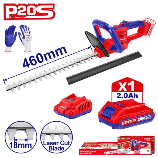 Aparador de Cerca Viva com Bateria 20v