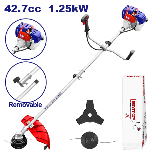 [EGTC4321] Roçadeira a Gasolina Cortador e Aparador de Grama 42.7cc