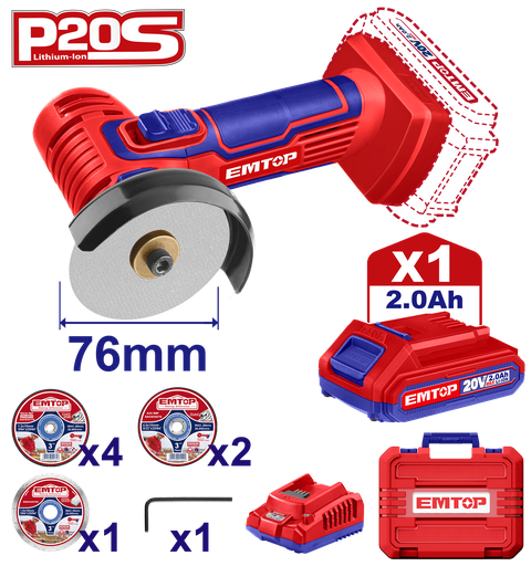 Mini Lixadeira 20v - 3"(76mm)