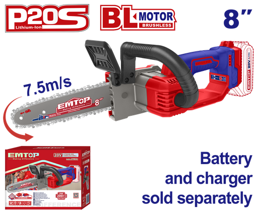 [ELGA2085] Motosserra a Bateria 20V - 8” (Sem Bateria e Carregador)