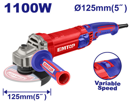 [EAGRS11053] Lixadeira com Regulador de Velocidade 125mm 1100W - 220V