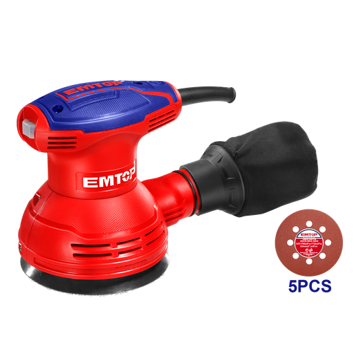 [ULFSR23201] Lixadeira Orbital 320W - 125mm, 110V com Base de Velcro e Acessórios