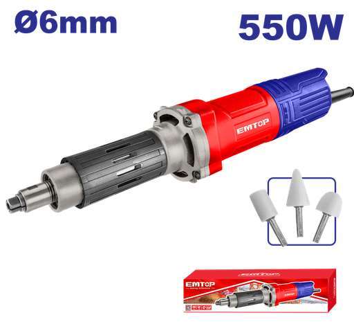 [EDGD5501] Retífica Industrial 550W - 220V, 6mm com Acessórios Inclusos