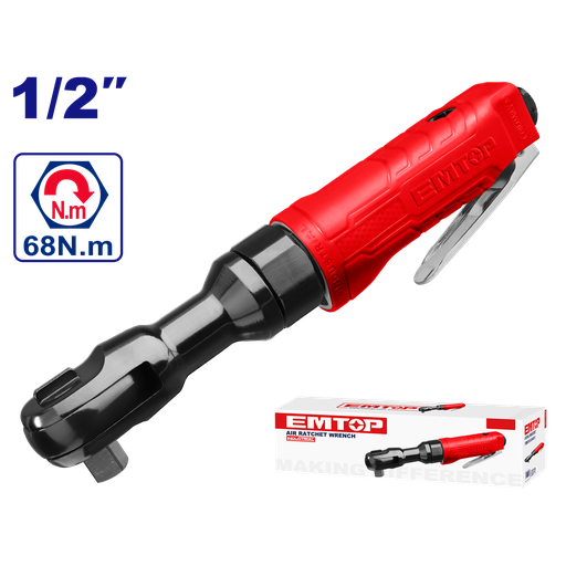 [EATL12001] Catraca Pneumática 1/2” - 68Nm com Conectores Inclusos