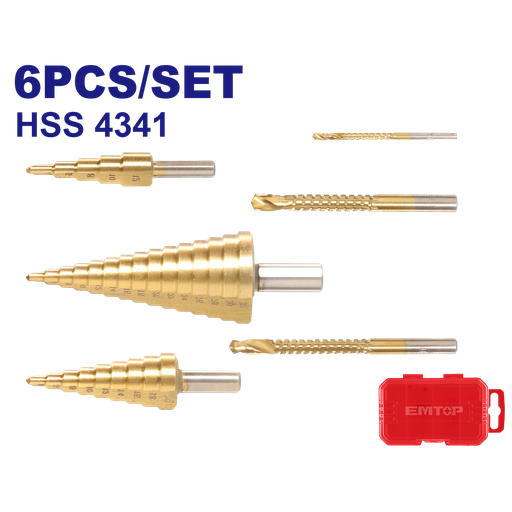 [ESDL2061] Kit brocas e escalonadas 6pcs