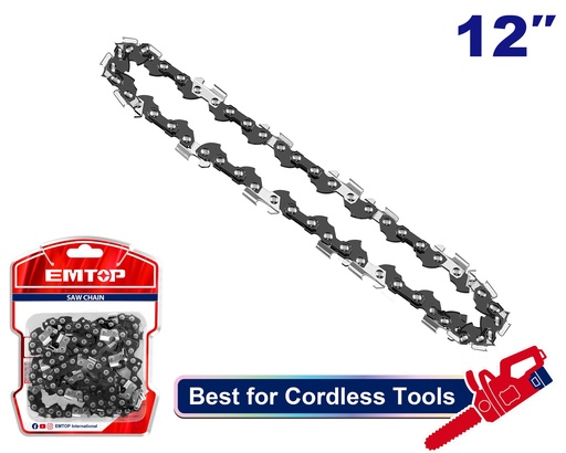 [ECCL5121] Corrente para Motosserra 12'' - Passo 3/8'' e 44 Elos