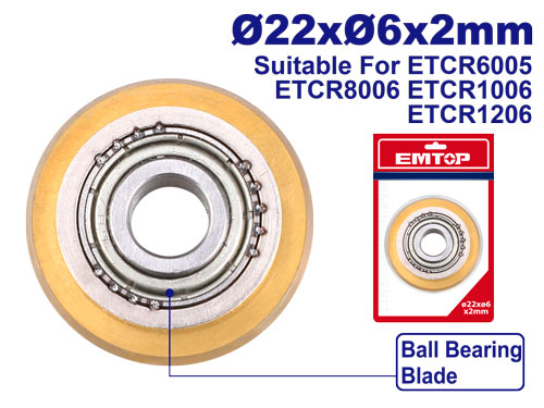 [ETCR6005B] Lâmina para Cortador de Azulejo - Carboneto de Tungstênio com Rolamento de Esferas