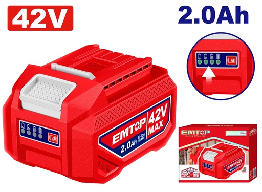 [EBPK42201] Kit Bateria 42v - 2.0 Ah + Carregador