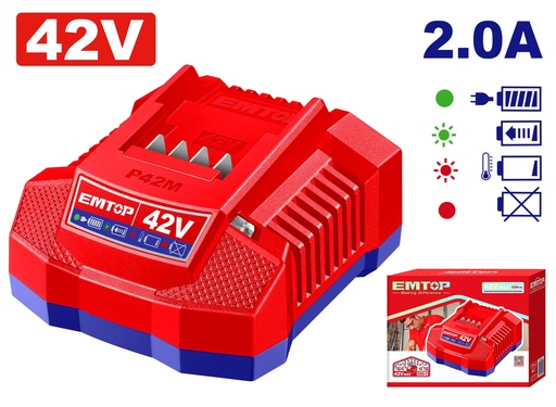 Carregador de Bateria 42V - 2.0Ah