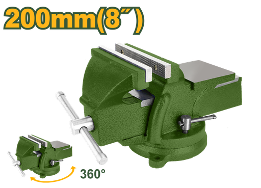 [JDBV1A08] Torno Morsa 8" - Base Giratória com Yunque em Ferro Fundido