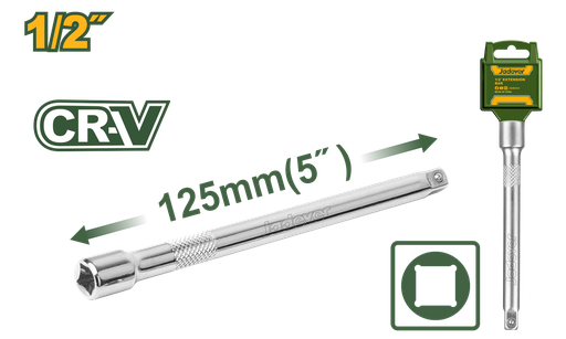 [JDSC3205] Barra de Extensão 1/2" 5" (125mm) - Jadever - Aço Cr-V com Acabamento Cromado