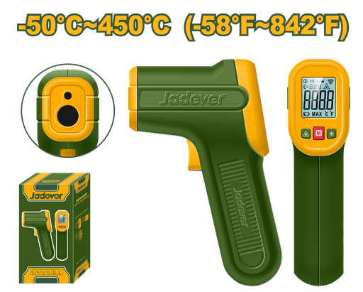 [JDNT6501] Termômetro Jadever Infravermelho -50°C a 450°C com Relação D:S 12:1