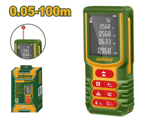 [JDDL1520] Detector a Laser de Distância 100m - Jadever - Precisão ±2,0 mm com Medição de Ângulo